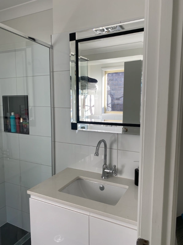 bathroom renovation done